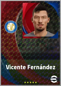 Vicente Fernández eFootball 2026 player card, 70 OVR LB