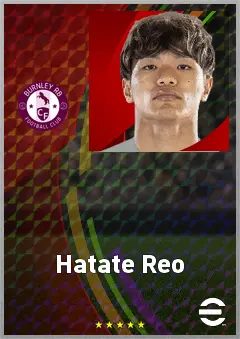 Hatate Reo eFootball 2026 player card, 75 OVR CMF