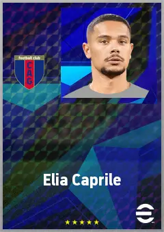 Elia Caprile eFootball 2026 player card, 75 OVR GK