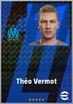Théo Vermot eFootball 2026 player card, 65 OVR GK