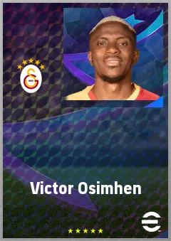 Victor Osimhen eFootball 2026 player card, 81 OVR CF