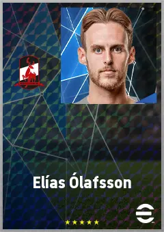 Elías Ólafsson eFootball 2026 player card, 73 OVR GK