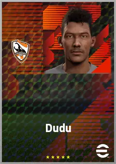 Dudu eFootball 2026 player card, 65 OVR CF