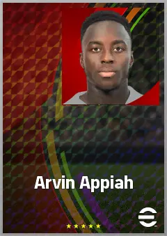 Arvin Appiah eFootball 2026 player card, 68 OVR LB