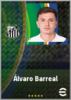 Álvaro Barreal eFootball 2026 player card, 72 OVR LMF