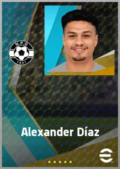 Alexander Díaz eFootball 2026 player card, 70 OVR CF