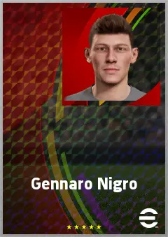 Gennaro Nigro eFootball 2026 player card, 67 OVR LB