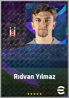 Rıdvan Yılmaz eFootball 2026 player card, 72 OVR LB