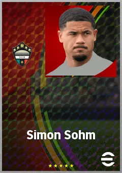 Simon Sohm eFootball 2026 player card, 71 OVR CMF