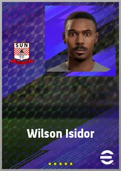 Wilson Isidor eFootball 2026 player card, 74 OVR CF