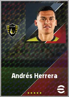 Andrés Herrera eFootball 2026 player card, 73 OVR RB