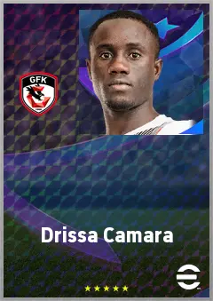 Drissa Camara eFootball 2026 player card, 71 OVR CMF