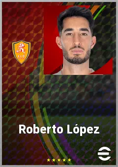 Roberto López eFootball 2026 player card, 71 OVR AMF