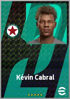 Kévin Cabral eFootball 2026 player card, 68 OVR RWF