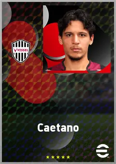 Caetano eFootball 2026 player card, 69 OVR CB