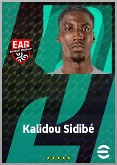 Kalidou Sidibé eFootball 2026 player card, 69 OVR DMF