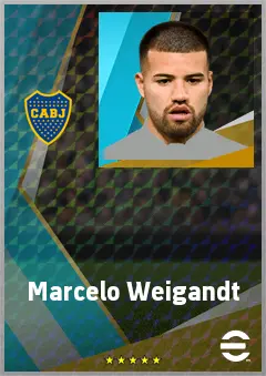 Marcelo Weigandt eFootball 2026 player card, 73 OVR RB