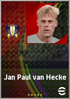 Jan Paul van Hecke eFootball 2026 player card, 78 OVR CB