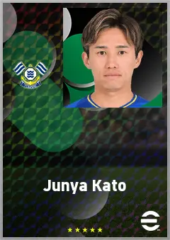 Kato Junya eFootball 2026 player card, 64 OVR AMF
