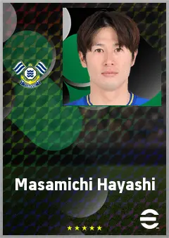 Hayashi Masamichi eFootball 2026 player card, 66 OVR CF