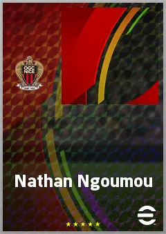 Nathan Ngoumou eFootball 2026 player card, 71 OVR RWF