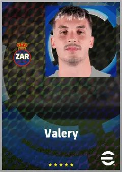 Valery eFootball 2026 player card, 69 OVR RMF