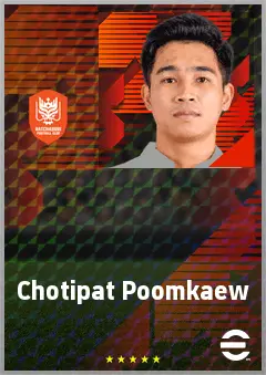 Chotipat Poomkaew eFootball 2026 player card, 66 OVR RMF