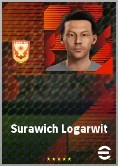 Surawich Logarwit eFootball 2026 player card, 63 OVR RB