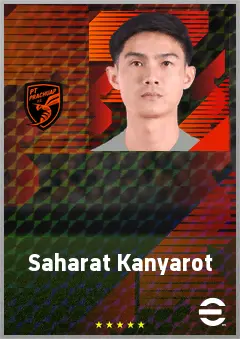 Saharat Kanyarot eFootball 2026 player card, 66 OVR AMF