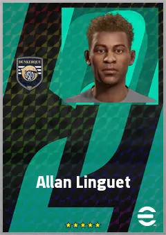 Allan Linguet eFootball 2026 player card, 68 OVR RB