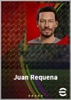 Juan Requena eFootball 2026 player card, 71 OVR DMF