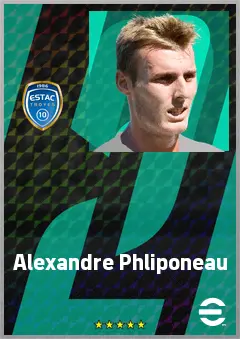 Alexandre Phliponeau eFootball 2026 player card, 67 OVR DMF