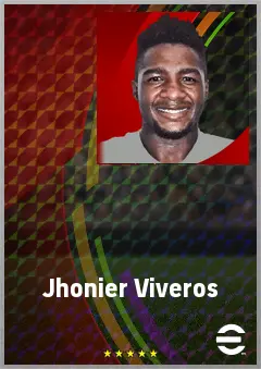 Jhonier Viveros eFootball 2026 player card, 70 OVR LMF