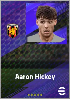 Aaron Hickey eFootball 2026 player card, 73 OVR RB