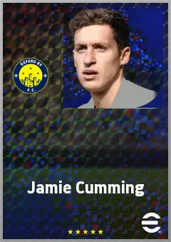 Jamie Cumming eFootball 2026 player card, 69 OVR GK
