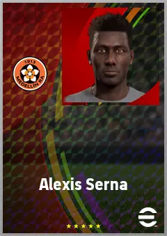 Alexis Serna eFootball 2026 player card, 67 OVR CMF