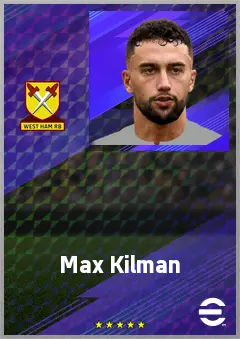 Max Kilman eFootball 2026 player card, 74 OVR CB