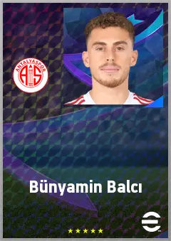 Bünyamin Balcı eFootball 2026 player card, 70 OVR RB