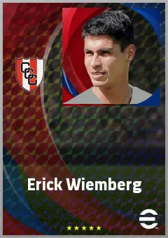 Erick Wiemberg eFootball 2026 player card, 71 OVR LB