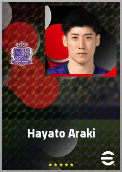 Araki Hayato eFootball 2026 player card, 72 OVR CB