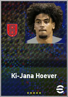 Ki-Jana Hoever eFootball 2026 player card, 72 OVR RB