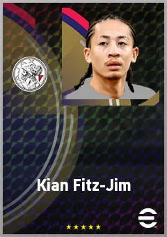 Kian Fitz-Jim eFootball 2026 player card, 71 OVR CMF