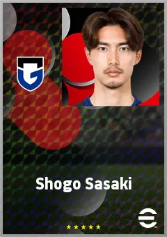 Sasaki Shogo eFootball 2026 player card, 67 OVR CB