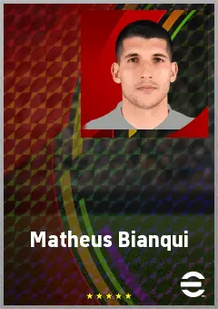 Matheus Bianqui eFootball 2026 player card, 68 OVR CMF