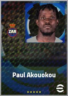 Paul Akouokou eFootball 2026 player card, 69 OVR DMF