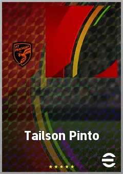 Tailson Pinto eFootball 2026 player card, 69 OVR RWF
