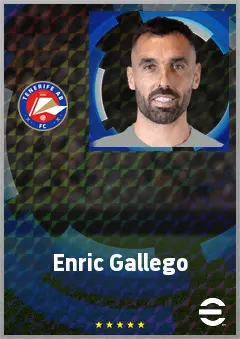 Enric Gallego eFootball 2026 player card, 71 OVR CF