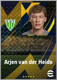 Arjen van der Heide eFootball 2026 player card, 69 OVR RWF