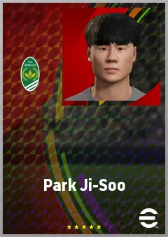 Park Ji-Soo eFootball 2026 player card, 70 OVR CB