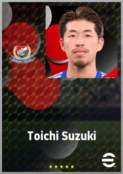 Suzuki Toichi eFootball 2026 player card, 69 OVR RMF